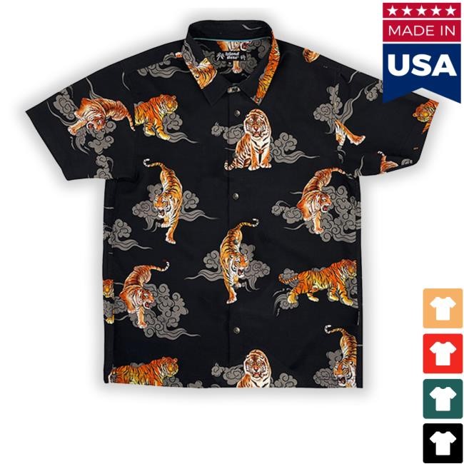 Pbs Shop Tigersio Hawaiian Tee Shirt