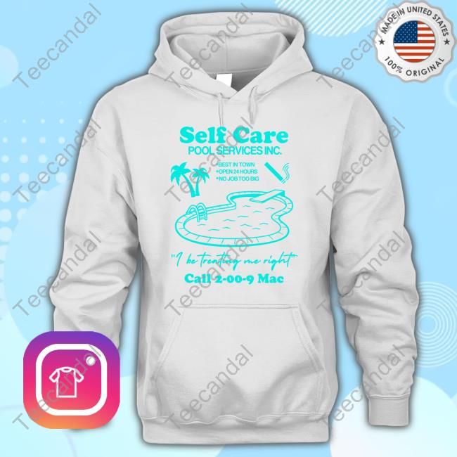 Coldprints Store Mac Self Care Pool Services Crewneck Sweatshirt