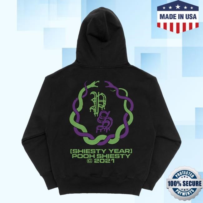 The New 1017 Records Merch Shop Store Pooh Shiesty U Snake Hoodie Sweatshirt