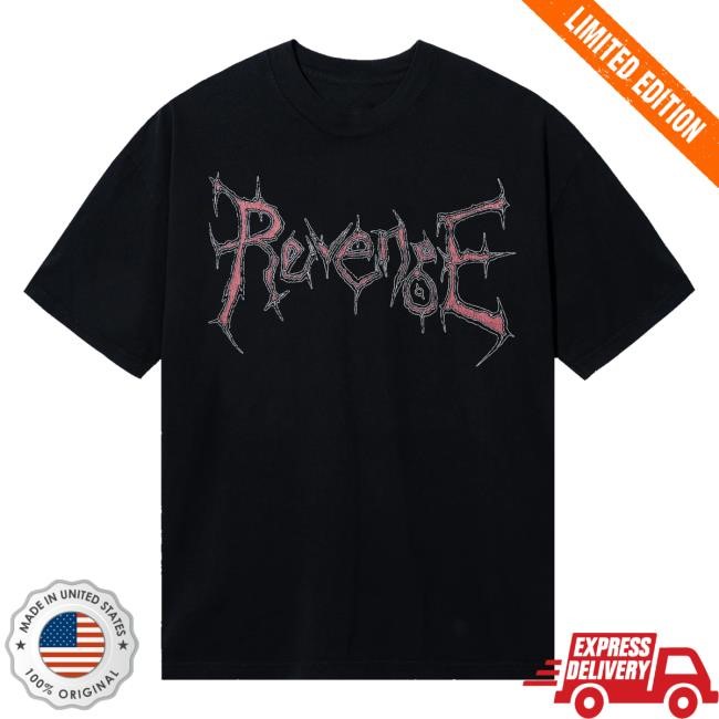 Revenge Official Merch Frame Hoodie Sweatshirt Black