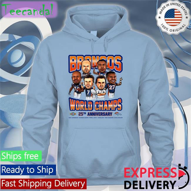 Broncos World Champs 25Th Anniversary Hoodie