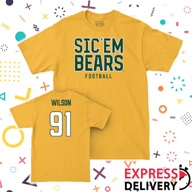 Original Baylor Football Gold Sic 'Em T-Shirt - Trey Wilson