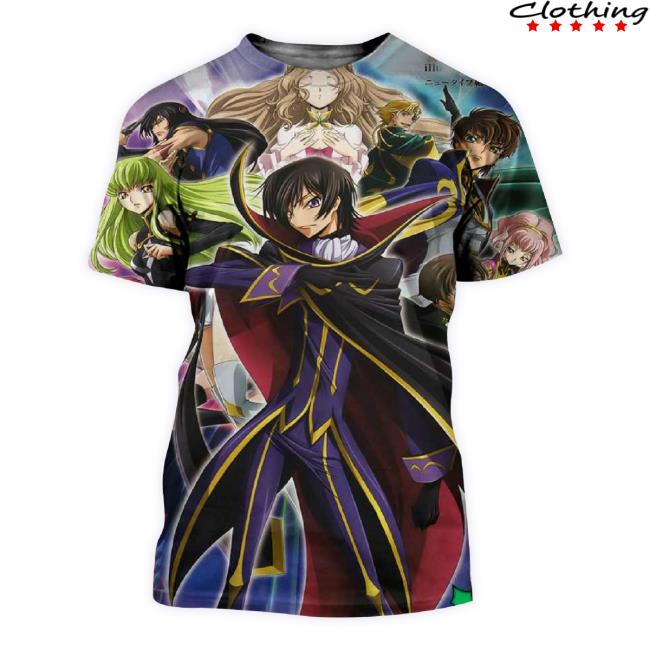 Official Code Geass Z Of The Recapture Anime Sequel New Information On December 18 2023 3D Classic Shirt