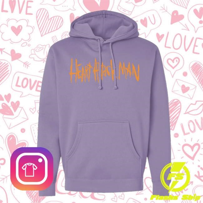 Heart Attack Man Merch Horseshoe Purple Sweaters