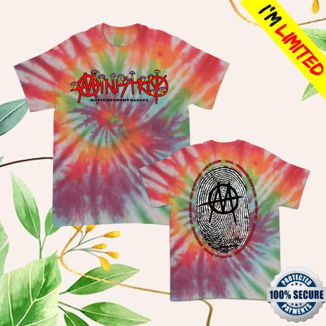 Official Hopium Mushroom Logo Classic Shirt (Rainbow Dye) Ministry Official Shop