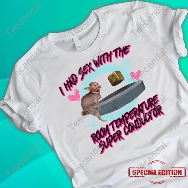 Shirtsthatgohard I Had Sex With The Room Temperature Super Conductor Hoodie