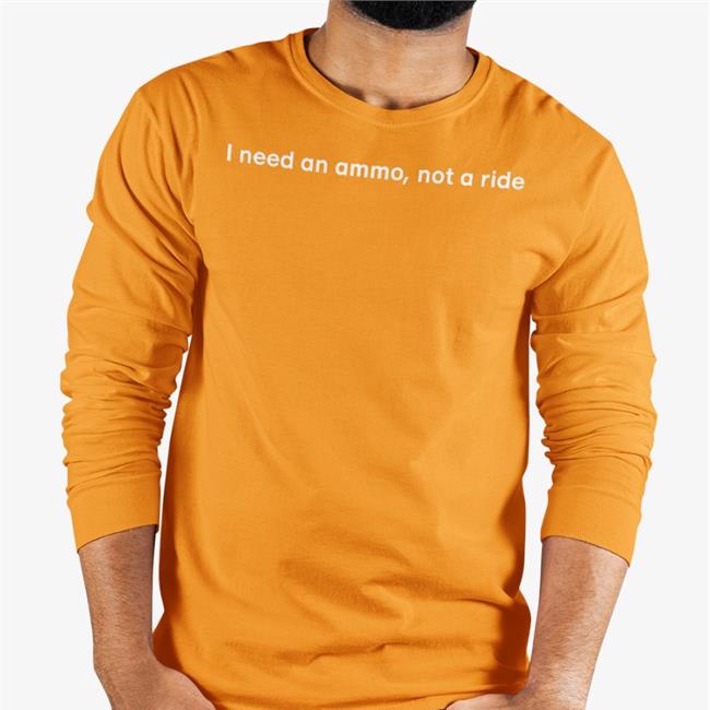 Illia Ponomarenko Black I Need An Ammo, Not A Ride Shirt