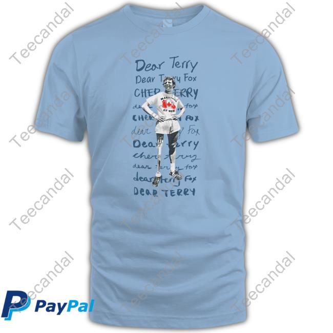 Ryan Reynolds Dear Terry Dear Terry Fox Cher Terry Tee Shirt