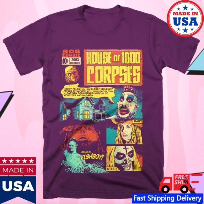 Trending Terrorthreads Merch House Of 1000 Corpses Freaks Of Nature Purple Shirts