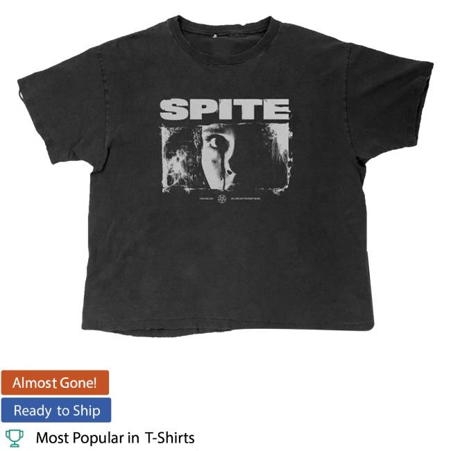 Spitecult Merch Don't Blink Hooded Sweatshirt Spite You Can Live As Long As You Don't Blink