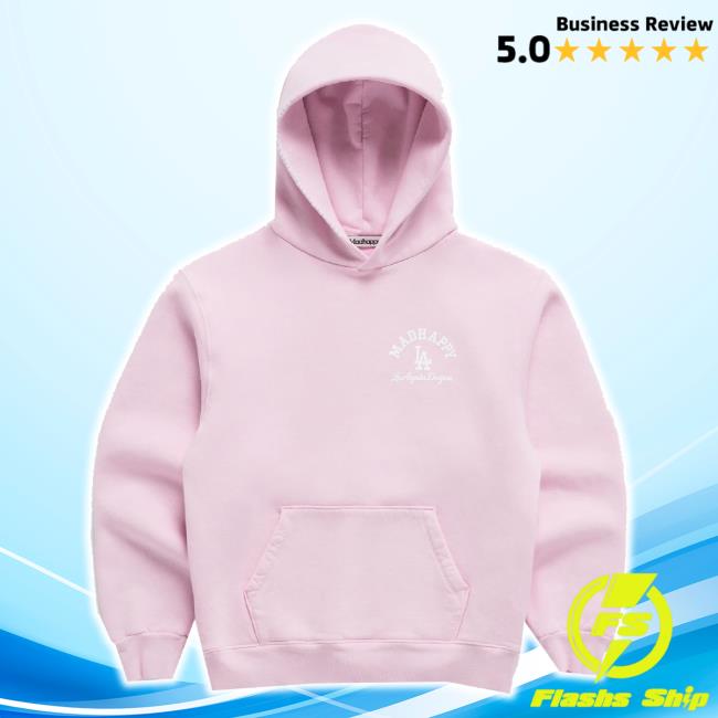 Official Dodgers Fleece Pink T-Shirt Madhappy Shop