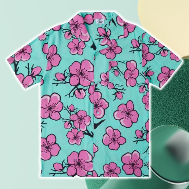 Trending Cartoon Cherry Blossom Hawaiian Classic Shirt Drink Arizona Shop Merch Store
