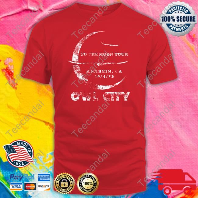 Owlcitymusic To The Moon Tour Anaheim Tee