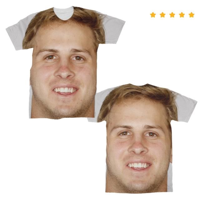 Subliworks Merch Jared Goff Big Face T-Shirt