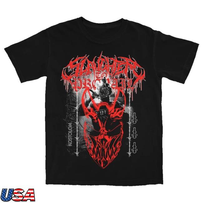 Official Sumerian Records Merch Slaughter To Prevail Demolisher Tee (Black) Crewneck Sweatshirt
