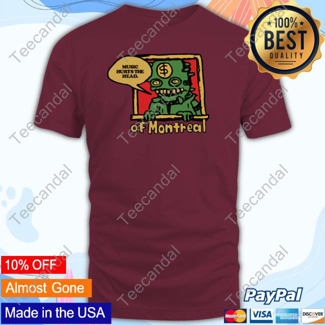 Polyvinylrecords Merch Of Montreal Music Hurts The Head Tee Shirt