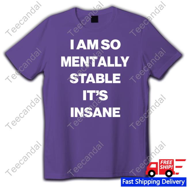 Top I Am So Mentally Stable It's Insane Hoodie Afffirmations I Am So Mentally Stable It's Insane Shirt