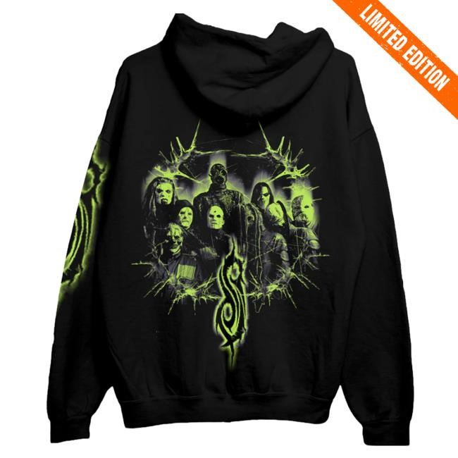 Official Slipknot Official Store 9 Point Photo Zip Hooded Sweatshirt