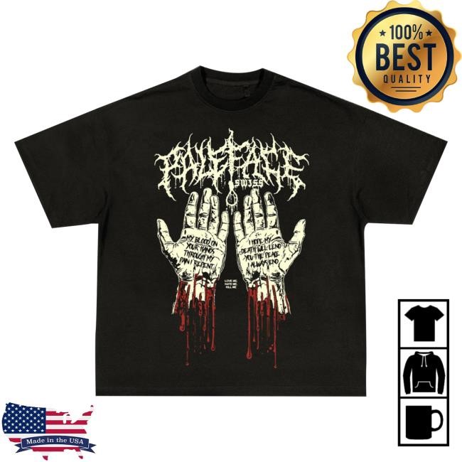 Paleface Swiss Official Merch Bloody Hands Shirts