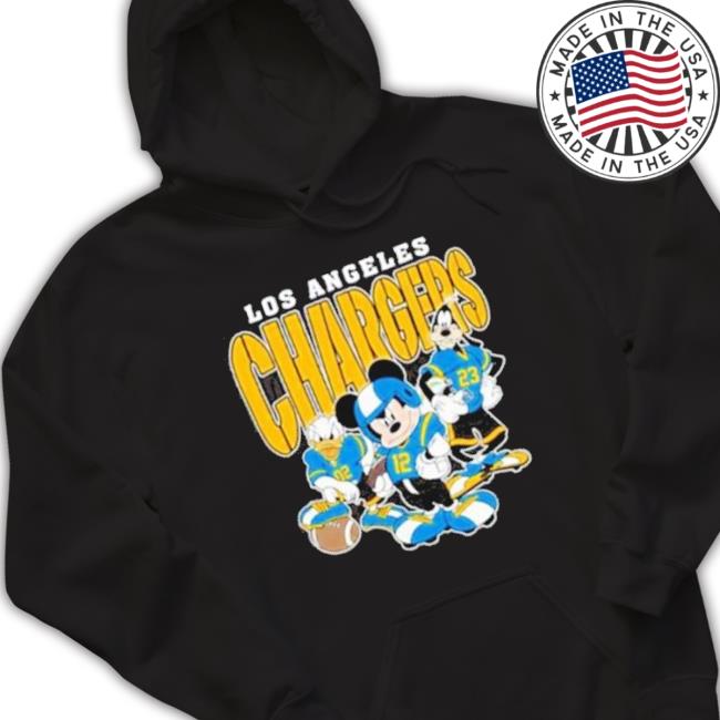 Mickey Donald Duck And Goofy Football Team Los Angeles Chargers Sweatshirts Mickey Donald Duck And Goofy Football Team Los Angeles Chargers Sweatshirts