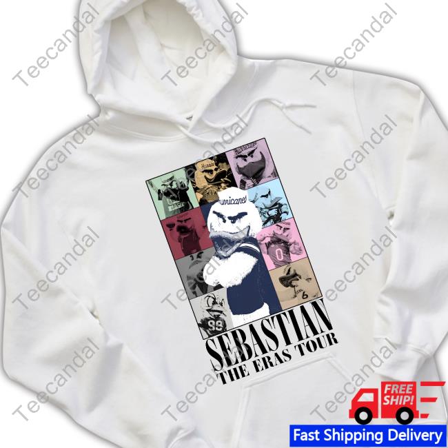 University Of Miami Hurricanes Sebastian The Eras Tour T Shirt