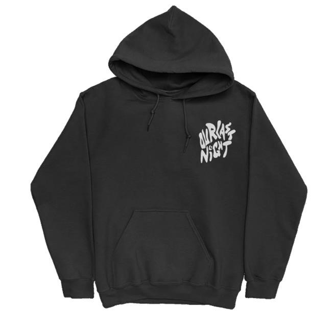 Ourlastnight Merch Black Swirl Text Sweatshirt
