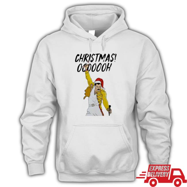 Freddie Mercury Christmas Ooooooh Tee Freddie Mercury Christmas Ooooooh Sweatshirt