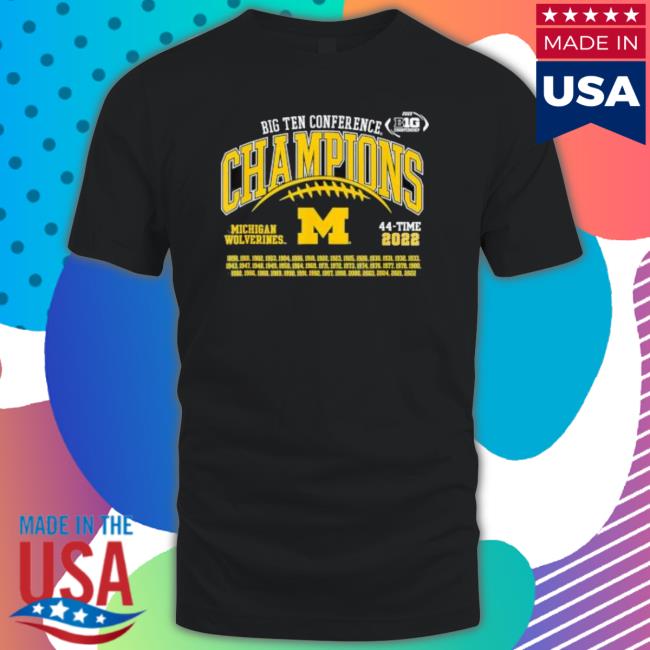 Official Michigan Wolverines Big Ten Conference Champions 44-Time 2022 Sweaters