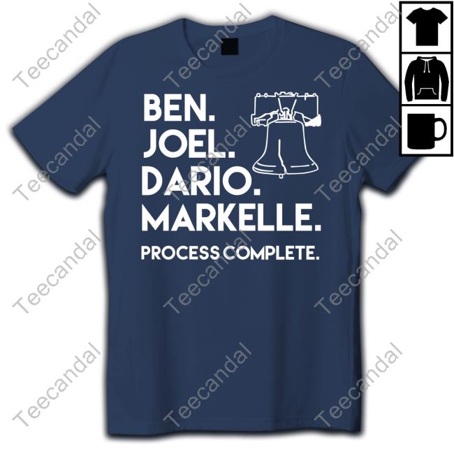 Ben Joel Dario Markelle Process Complete Long Sleeve Tee Shirt Philadelphia Phillies
