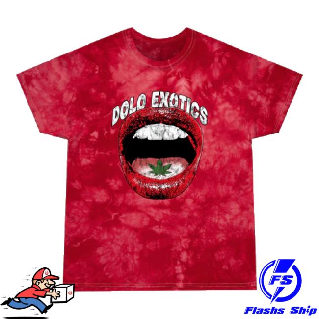 Trending Dolo Exotics Merch Store Dolo Exotics Lips And Leafs Graphic TankTop Red Doloexotics Shop