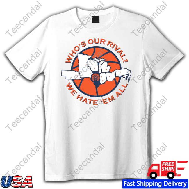 Sean Harrington Illinois We Hate 'Em All Tee Shirt