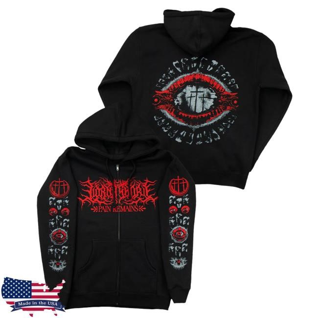 Official Lorna Shore Store Merch Lorna Shore Teeth Zip Hooded Sweatshirt
