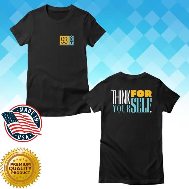 93Xrt Logo Merch Store Think For Yourself Dark Crewneck Sweatshirt