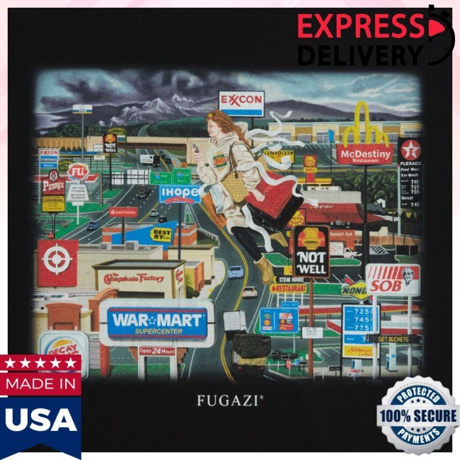 Fugazi Mcdestiny Black Crewneck Sweatshirt Fugazi Merch Store