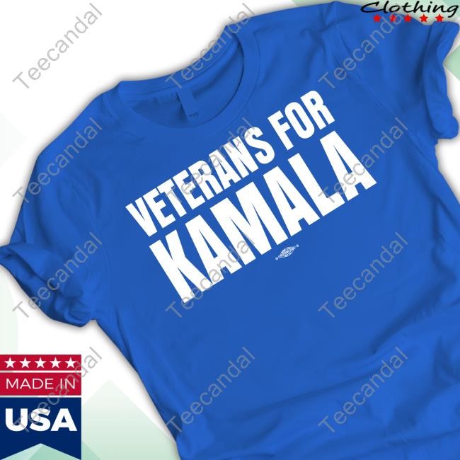 Votevets Store Veterans For Kamala Hooded Sweatshirt