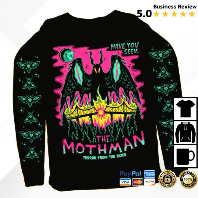 Wicked Clothes Merch Store Mothman Sweatshirt