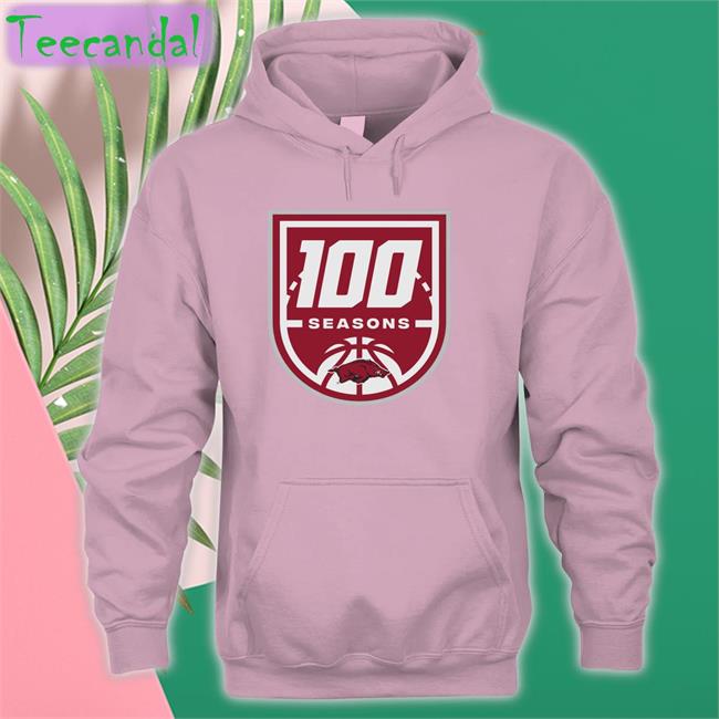 Arkansas Razorbacks Shop Men's Basketball 100 Seasons Hoodie Arkansas Razorbacks Shop Men's Basketball 100 Seasons Funny T Shirt