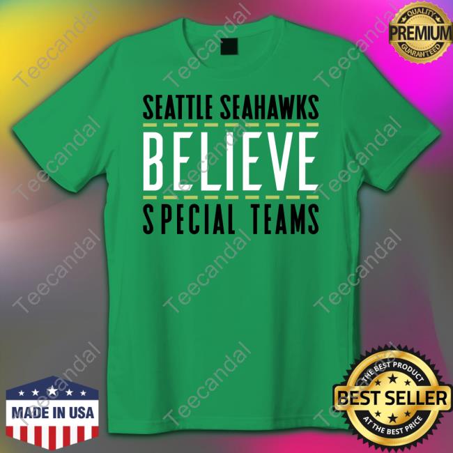 Geno Smith Wearing Seattle Seahawks Believe Special Team Tee Shirt