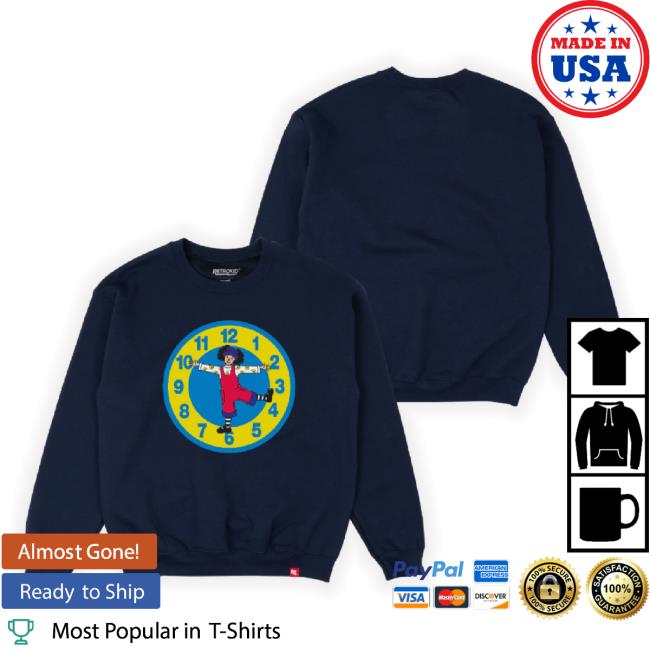 Trending Retrokid Merch Store Big Comfy Couch Clock Stretch Hoodie - Navy Retrokid Shop