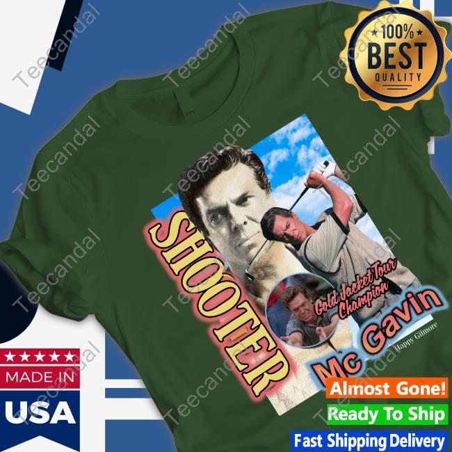 Shooter Gold Jacket Tour Champion Mcgavin Tee Shirt