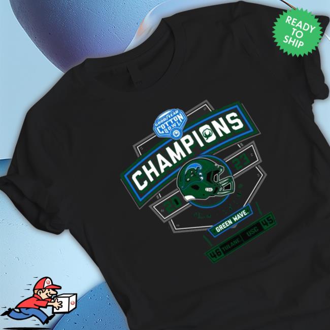 Tulane Green Wave 2023 Cotton Bowl Champions Score 23 20 Sweatshirt