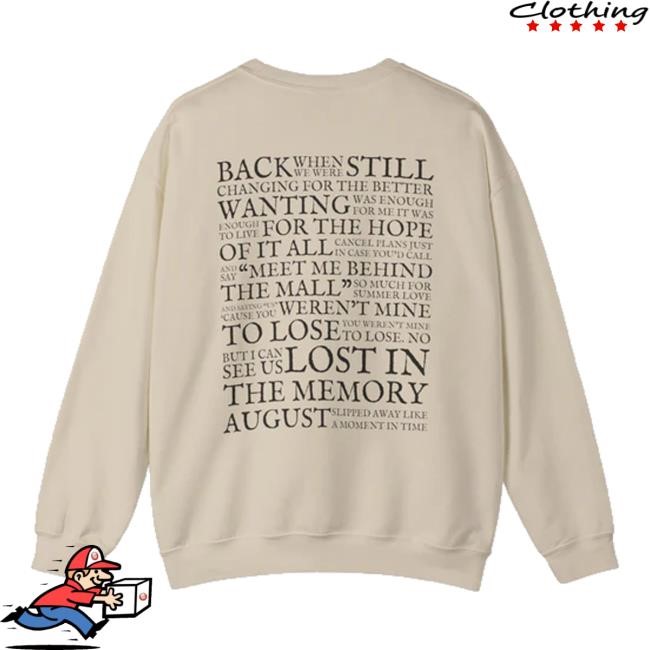 Rose Blush Studio Merch August Lyrics New Shirt Roseblushstudio
