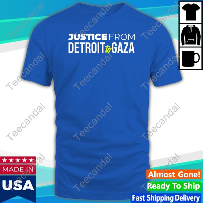 Rashida For Congress Shop Justice From Detroit To Gaza Hoodie