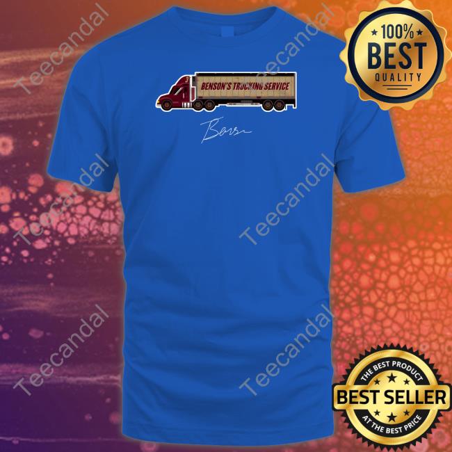 Trey Benson College Trucking Service Wht Tee Trey Benson Merch