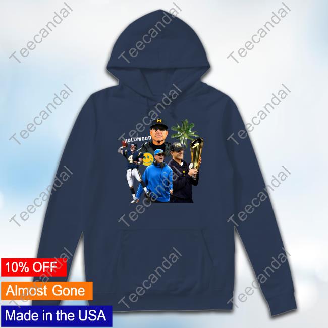 Official La Fully Bolted Harbaugh Hollywood Tee Shirt