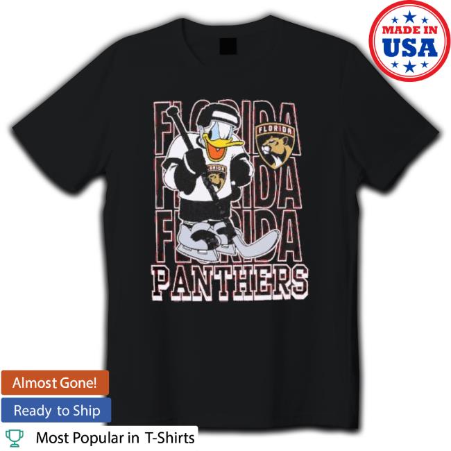 Florida Panthers Donald Duck Hockey Player Hooded Sweatshirt