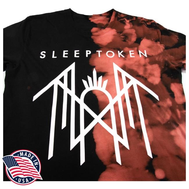 Sleep Token Official Merch Split Dye Logo Hoodie Sweatshirt