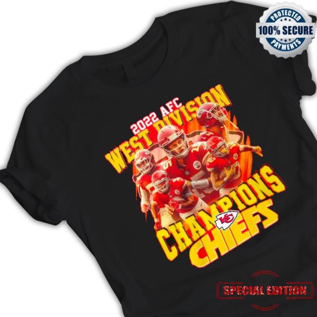 Official 2022 West Division Champions Chefs Tee Shirt