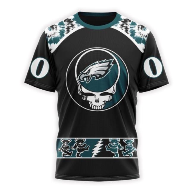 Personalized Philadelphia Eagles Special Grateful Dead Design 3D Sweater