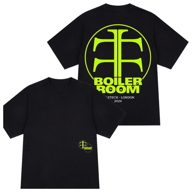 Official Boiler Room Merch Teletech T-Shirt Black Crewneck Sweatshirt